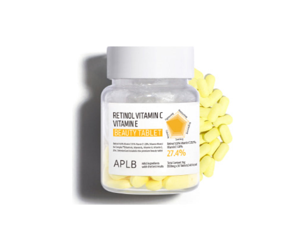 Retinol Vitamin C Vitamin E Beauty Tablet (30 tablets)