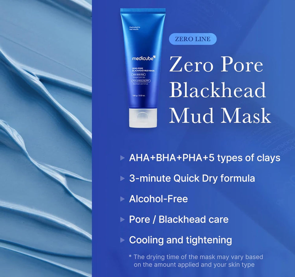 MEDICUBE Zero Pore Blackhead Mud Mask 100g