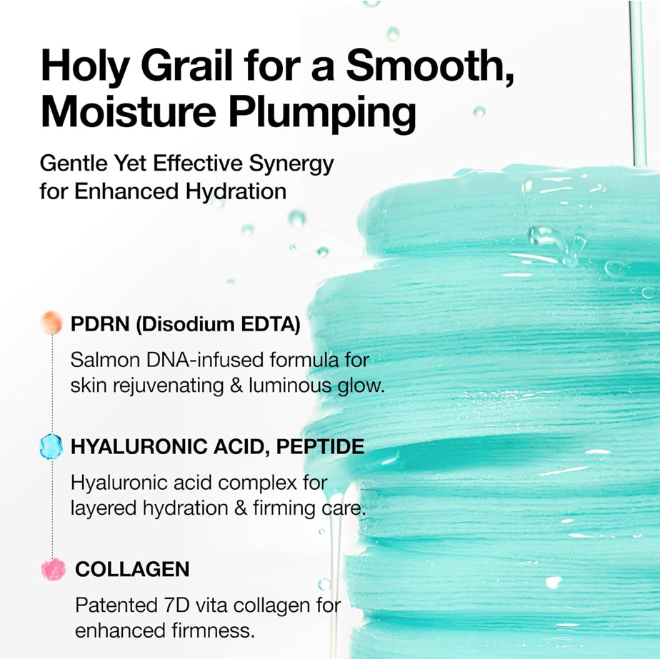 Anua PDRN 100 Hyaluronic Acid Pad, Glow-Plumping Korean Face Pad for Daily Skincare & Makeup Prep, Dual-Sided Toner for Radiant Skin & Deep Hydration, Korean Skin Care (180ml, 60 Pads)