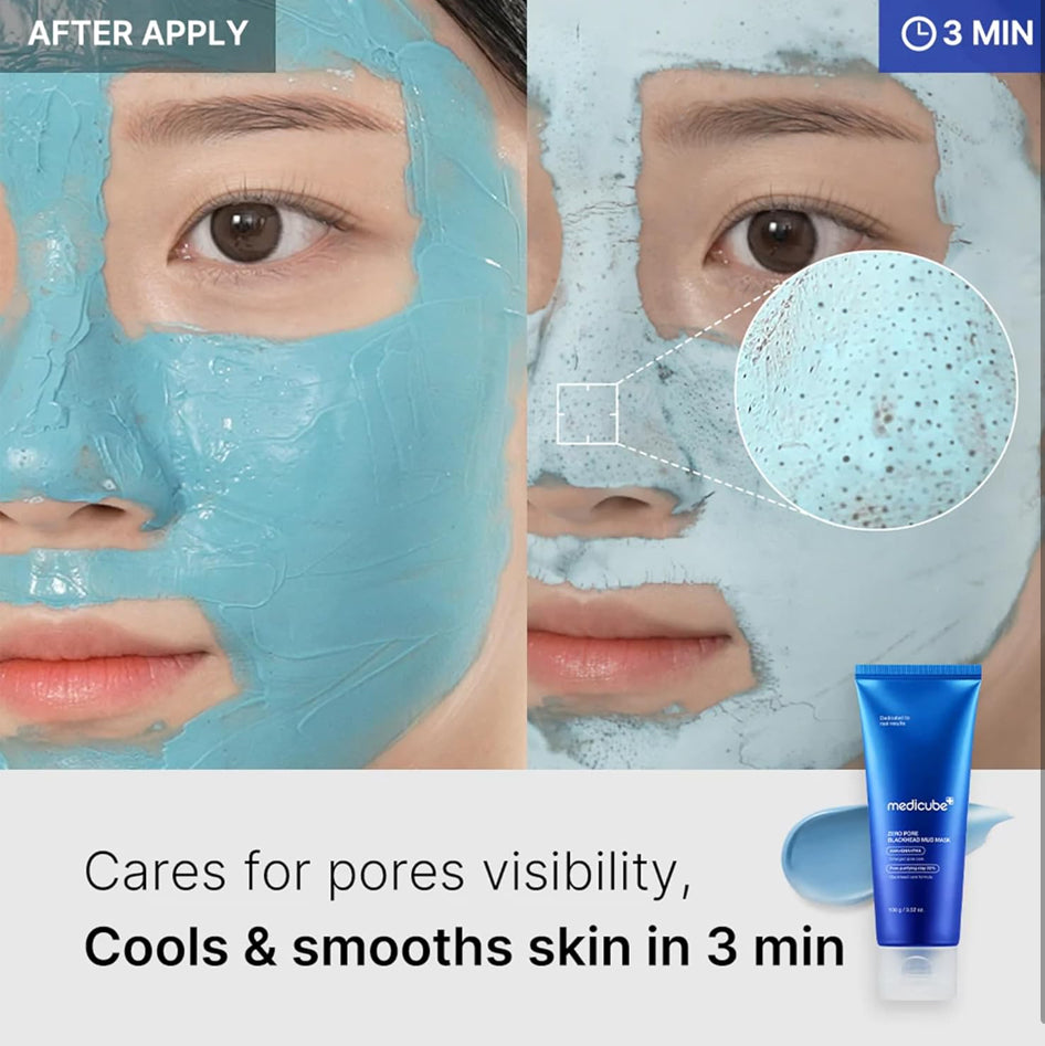 MEDICUBE Zero Pore Blackhead Mud Mask 100g
