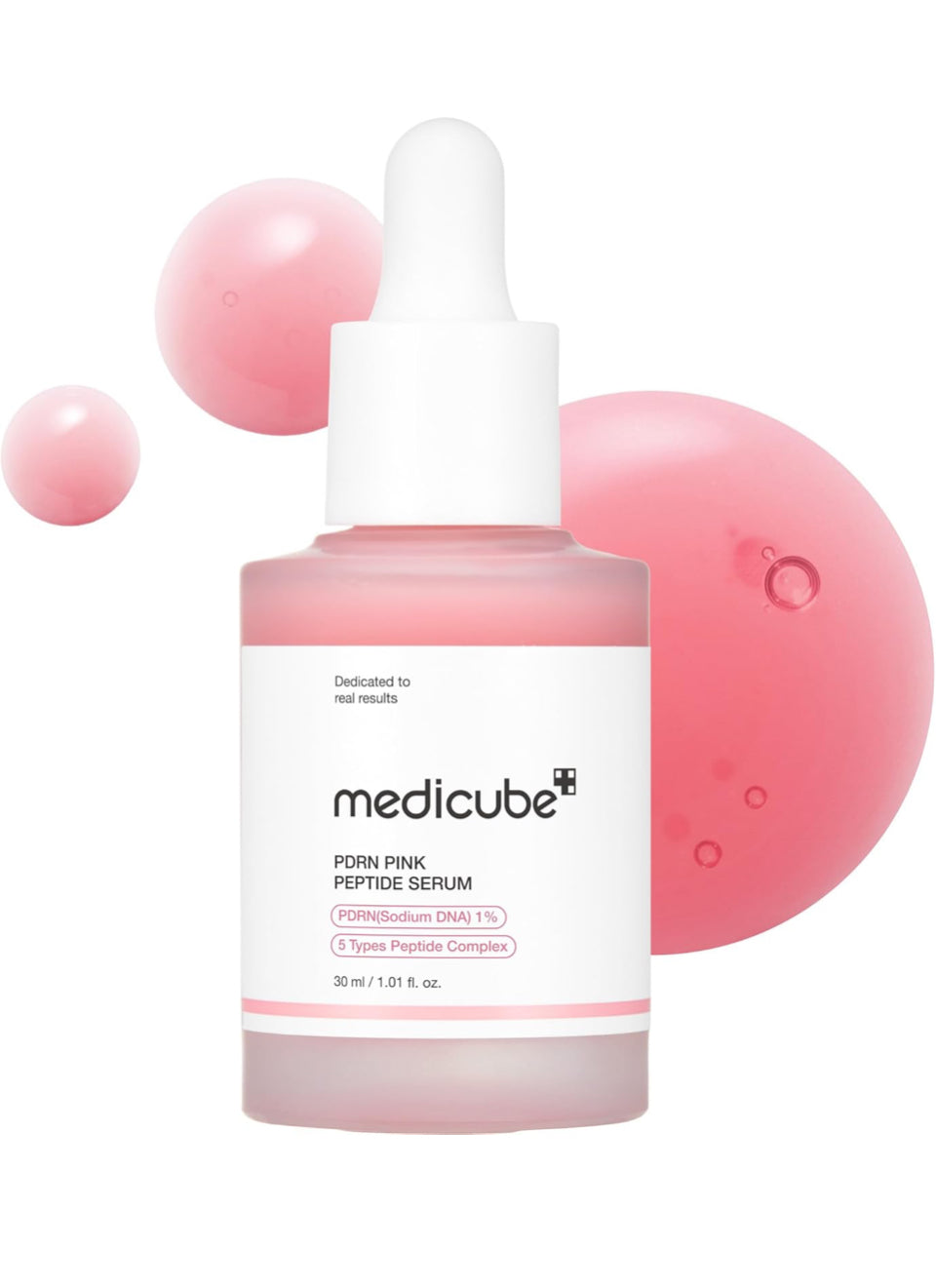 Medicube Salmon DNA PDRN Pink Peptide Serum, Pink glow serum, Peptide, Niacinamide, Hydrating & Moisturizing & Firming, Uneven Skin Tone