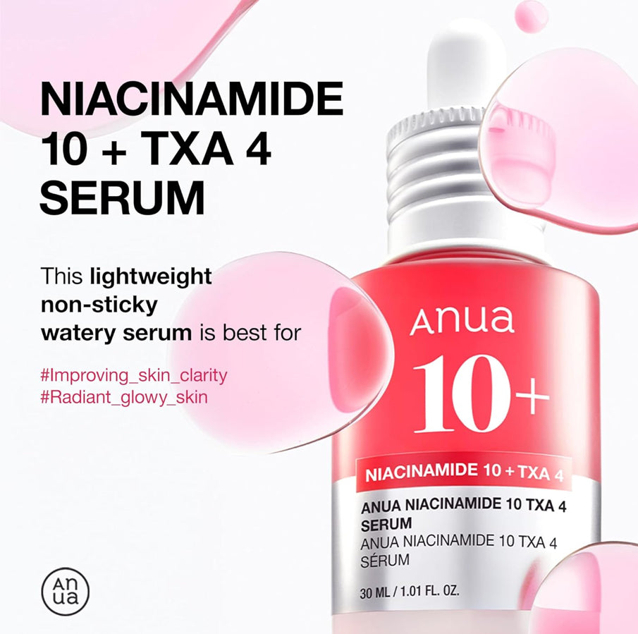 Anua Niacinamide 10% + TXA 4% Dark Spot Correcting Serum 30ml